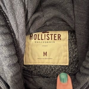Gray Hollister hoodie